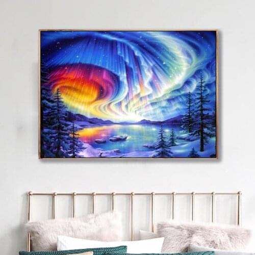 Full Square/Round Drill 5D DIY Diamond Painting "Color aurora" Diamond Embroidery Mosaic Rhinestone Cross Stitch Home Decor