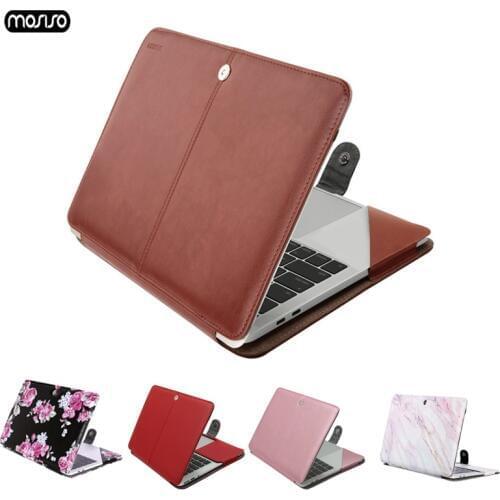 MOSISO PU Leather Laptop Case For MacBook Air 13 inch 2018 A1932 Case Cover for Mac Book New Pro 13 with Touch Bar A1706/A1708