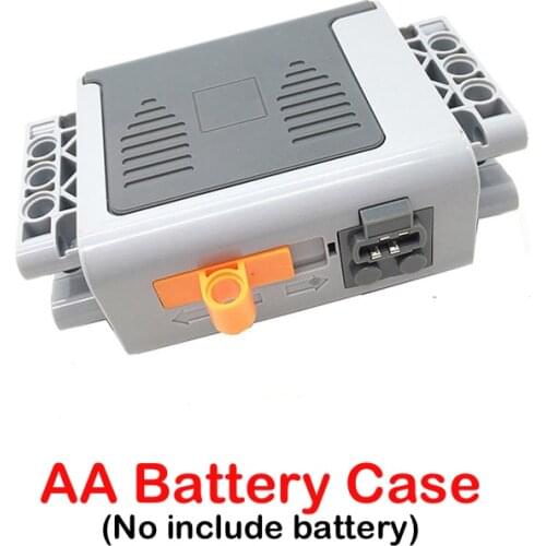 AA Battery Case MOC Technical Building Blocks Toys Compatible Major Brand Power Function Extension Wire