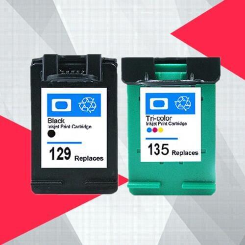 Compatible for HP 129 135 Photosmart C4140 C4150 C4170 C4173 C4175 C4180 C4183 C4188 C4190 ink cartridge for HP129 for hp135