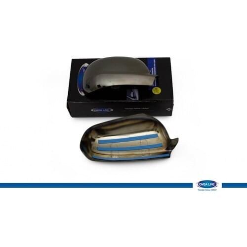 Fit For VW Bora SD/SW Black Chrome Mirror Cover 2 Piece Stainless Steel ABS 1998-2004 He Chrome styling Accessory