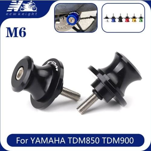 For Yamaha TDM 850 TDM850 1991-2020 TDM 900 TDM900 2004-2015 Motorcycle CNC Accessories 6MM Swingarm Spool Slider Stand Screws