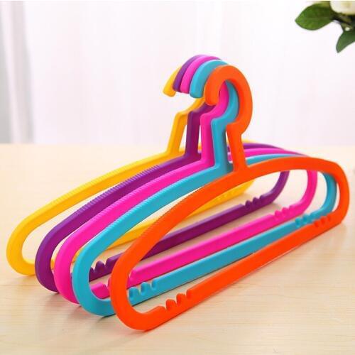 Home Hangers Thicken Portable Durable Nice Kitty Colorful 3D Space Children Multifunction Cartoon Plastic Clothes Hangers