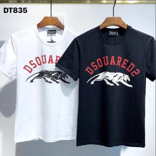 DSQUARED2-authentic summer, pure cotton, animal logo, DSQ DT835