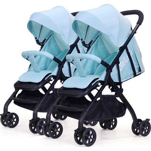 Twin Baby Stroller Detachable Light Can Sit Reclining Folding Shock Absorbers Second Baby Double Stroller Bb Car Newborn Twins