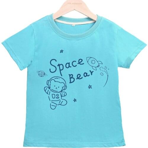 Cartoon Casual Short-sleeved T-shirt Printing T-shirt Boys and Girls Summer Kids Clothes Boys 8 To 12 Shose for Kids Girls