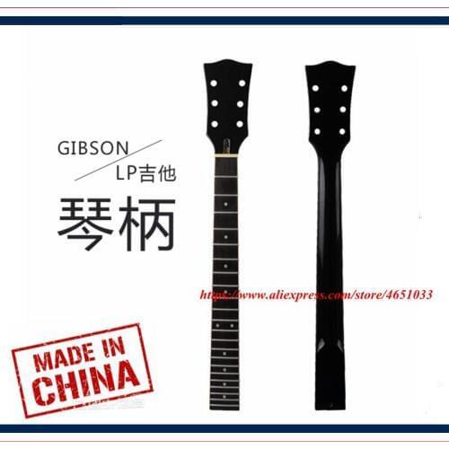 Guitar accessories parts - Electric Guitar Neck - LP maple guitar neck rosewood fingerboard black oil handle handle,22 Fret