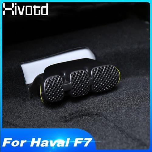 Hivotd For Haval F7 F7X 2019 Car Rear Seat Air Outlet Protective Covers Vent Dust-proof Anti-blocking Interior Trim Accessories