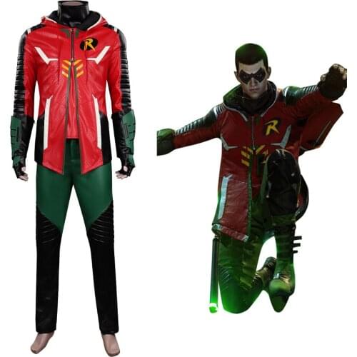 Gotham Knights Robin Cosplay Costume Outfits Halloween Carnival Suit