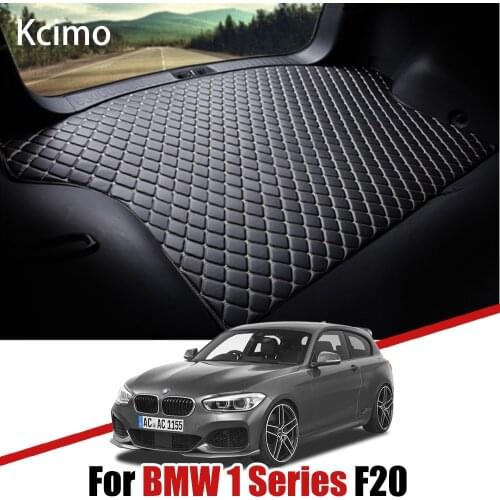 Leather Car Trunk Mat Carpet Tail BMW F20 Cargo Liners For BMW 1 Series 2011-2019 Trunk Boot Mat BMW 114i 116i 125i Liner Pad