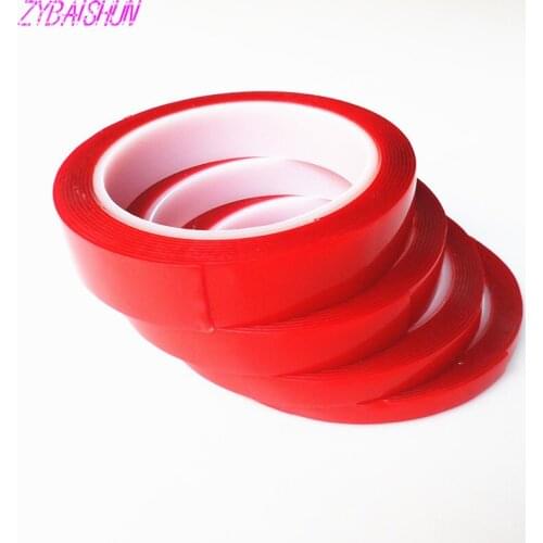 3M red double-sided adhesive tape High strength Acrylic gel transparent no traces Stickers for auto interior fixed