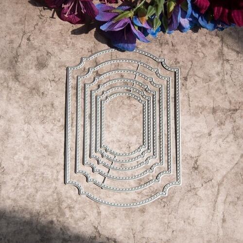 Metal Border tags set Cutting Dies Stencils for DIY Scrapbooking photo album Decorative Embossing DIY Paper Cards