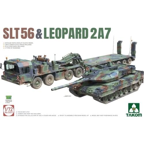 TAKOM 5011 1/72 SLT56 & Leopard 2A7 Plastic model