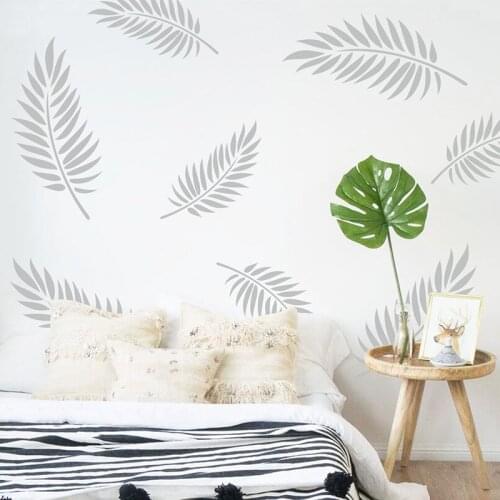 Palm Leaves Wall Decals Tropical Leaf art vinyl sticker bedroom Living Room Wall Decor, Beach House art decor A237