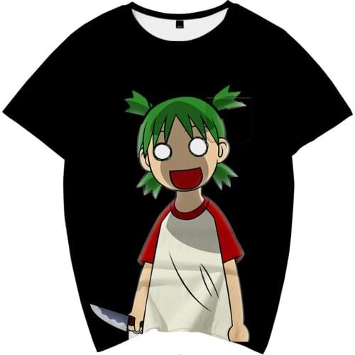 New Anime tshirt Yotsuba Koiwai Yotsubato! Cosplay T-shirt Costume loose Harajuku Tee Top Unisex Tops Streetwear Clothes