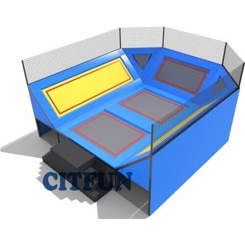 CE certificated professional customize indoor trampoline park indoor playground equipment for sale TP-003D