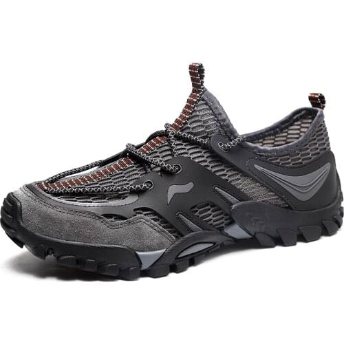 Outdoor Lover Trekking Shoes Men Waterproof Hiking Shoes Mountain Boots Genuine Leather Woodland Hunting Casual Shoes