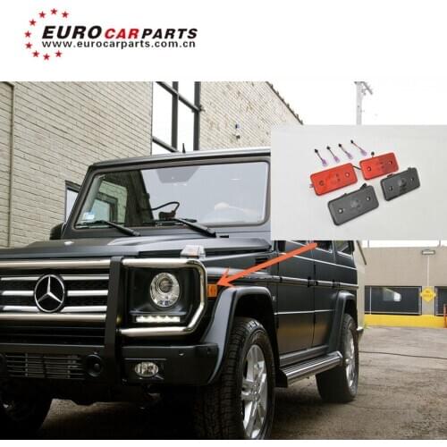 G class w463 front and rear Side Markers Lights for G-wagon G500 G550 G55 Side fender LED lights