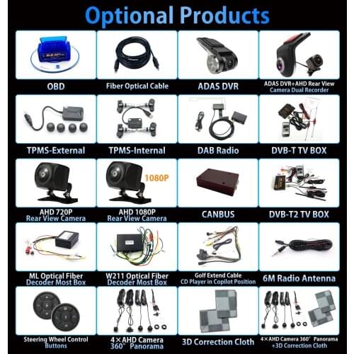 The Link to Pay Extra Cost of the Optional Products for Qualcomm GT series 360 Panorama Android Radio Multimedia GPS Navigation