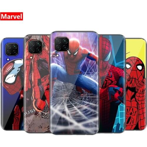Marvel Spider-Man Avengers Super Hero For Huawei P40 P30 P20 P10 P9 P8 Lite Mini E 5G Pro Plus 2017 2019 TPU Silicone Phone Case