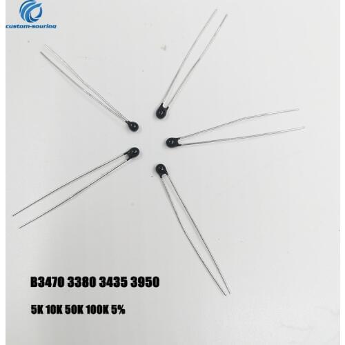 20PCS NTC Thermistor Thermal Resistor 3470 3380 3950 3435 3950 5K 10K 50K 100K 5% ntc sensor