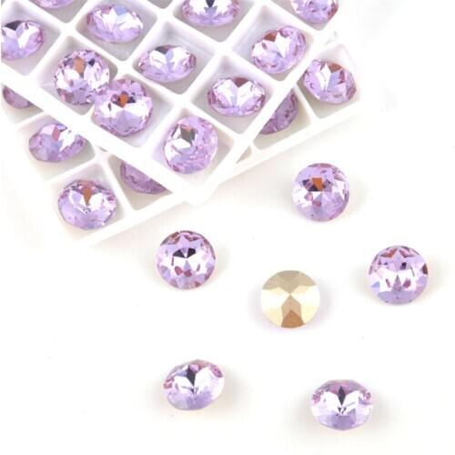 Top 8mm Gem flower glass crystal diamond sew on rhinestone Crystal stone Pointback beads for DIY wedding jewelry making