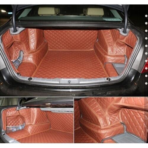 High quality! Special trunk mats for BMW 730LD 740LD 750Li 760Li F02 2015-2010 waterproof cargo liner boot carpets,Free shipping