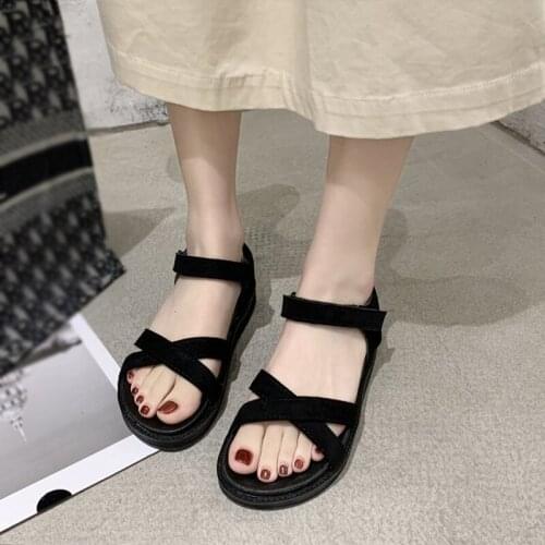 Women Sandals Ladies Casual Flats Hook Loop Shoes Femmes Open Toe Sandales Non Slip Female Comfort Footwear Summer Woman 2020