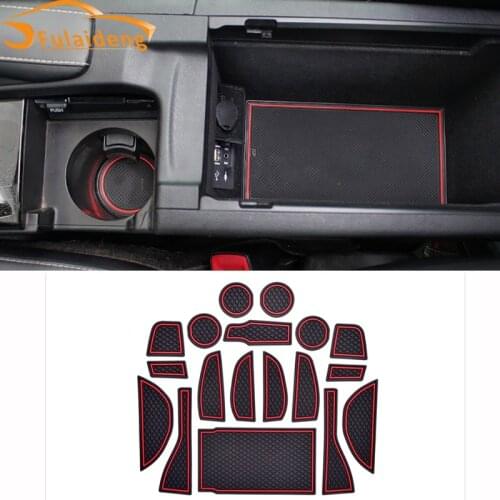 18pcs For Lexus NX200 NX200t NX300h 2015-2018 Doors Slot Cup Holder Anti Dust Non-Slip Pad Mats Car Styling Accessories