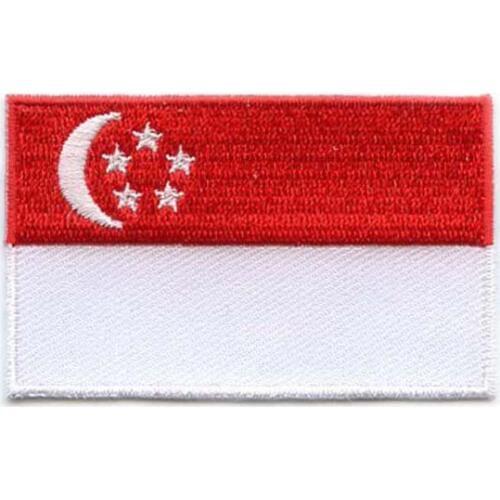 2.5",area over 80%,023,Singapore,100pcs/bag,MOQ50pcs,embroidery patch,merrow & flat broder,iron on backing,free shipping by Post