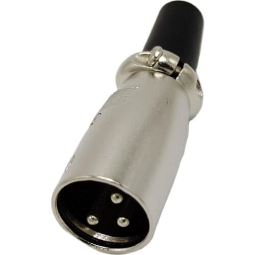 3Pins silver XLR Male connector Microphone connector MIC Adapter