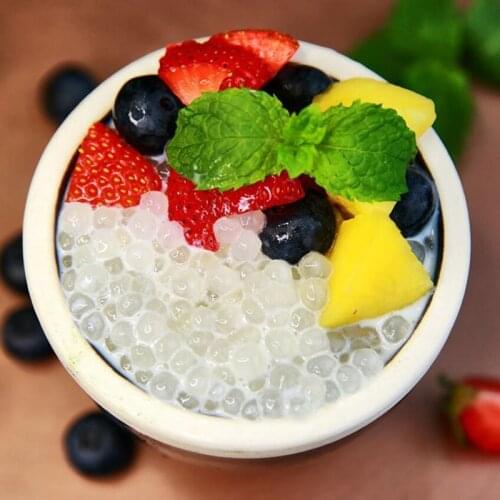 500g xiaoximi boiled millet pearl milk tea accessories desserts coconut juice sago raw material fragrant Q Chewy