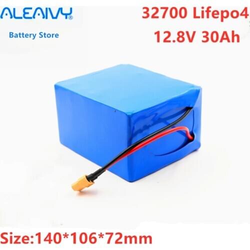 ALEAIVY 32700 Lifepo4 Battery Pack 4S3P 12.8V 30Ah with4S 40A Balanced BMS for Electric Boat and Uninterrupted Power Supply 12V