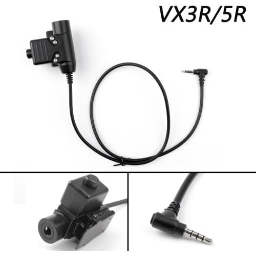 Artudatech 1PCS U94PTT Headset For Yaesu VX3R 5R Interphone Z-Tac Element Launch Button