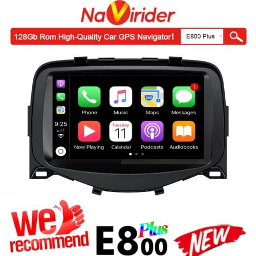 For Peugeot 108 Citroen C1 Toyota Aygo Car Radio Stereo GPS Navigator 6GB 128GB Autoradio Android Multimedia Player