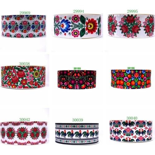 Free shipping 10 yards cartoon printed grosgrain ribbon 29969