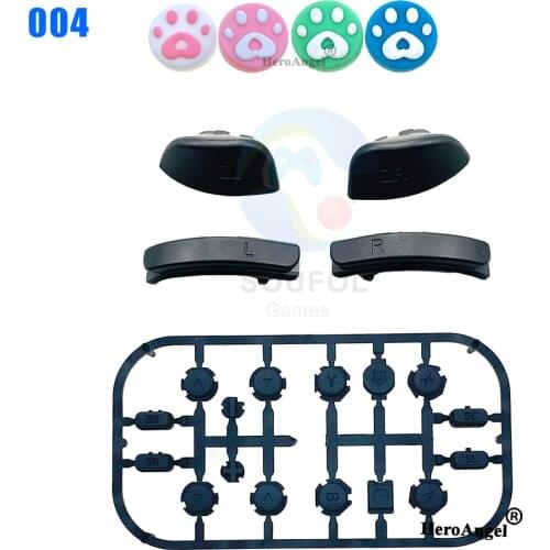 DIY ABXY Right Left SL SR Direction Key Buttons ZL ZR L R Buttons Trigger Key Replacement Skin Set For Nintendo Switch JoyCon