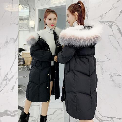 Long Winter Jacket Women Down Cotton Coat Long Padded Jacket Korean Warm Womens Jackets Parkas Mujer 2020 KJ2895