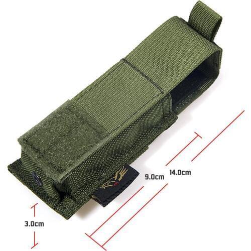 FLYYE MOLLE 9mm Pistol Magazine Pouch Ver.HP single joint magazine 9mm pistol with liner CORDURA PH-P007