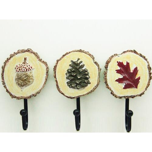 Hot Sale The New Style Tsubaki Creative Three-piece Wall Mounted Hook Dress Hat Coat Hanging Hanger Bathroom Robe Hooks