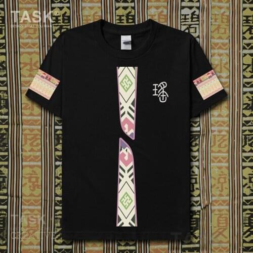 Characteristic national style t-shirt Chinese Ethnic Minorities Yao Nationality Print Short sleeve clothes cotton casual tops 02