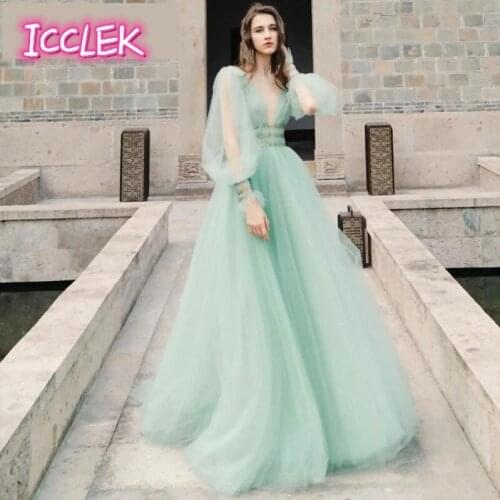 ICCLEK Long Wedding Dresses