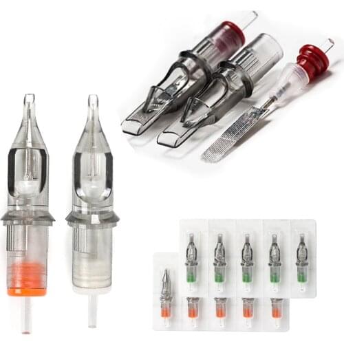 5PCS EZ Revolution Tattoo Cartridge Needles RL RS MC M1 for Cartridge Tattoo Machine and Grip Tattoo Rotary Pen Supply