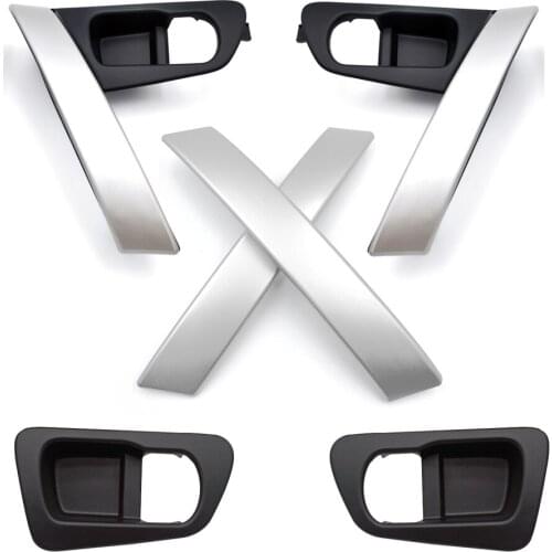 Car Door Handle Cover Base for Nissan QASHQAI J10 2007 2008 09 10 11 12 13 2014 2015 Internal back Handle Silver Handle pp Cover