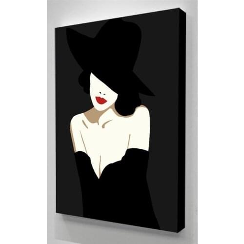 Wall Art Canvas Print Black Series Beauty Posters Painting Picture Home Sexy Decor Cool Gift Living Room Modern Artwork Modular