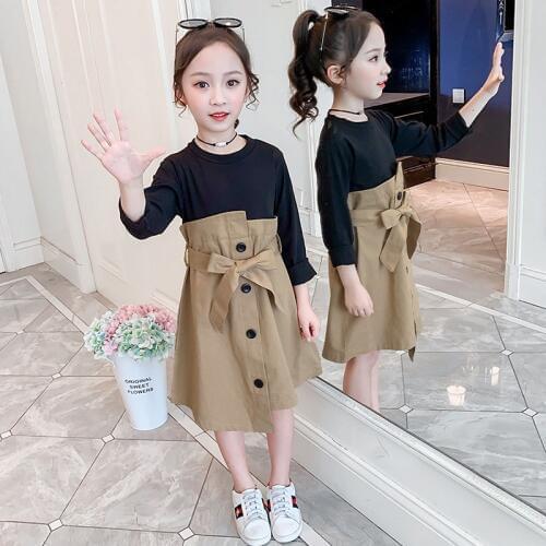 Girls Dresses Spring Long Sleeve Kids Party Princess Cotton Dress Fashion Children Autumn Dress Girls Clothes 4 6 8 10 12 Years