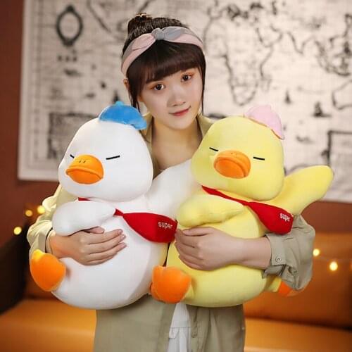 25/35/50CM Come on Duck Plush Toys Duck Doll Big Yellow Duck Pillow Stuffed Animal Toys for Baby Pillow Birthday Gift Decor