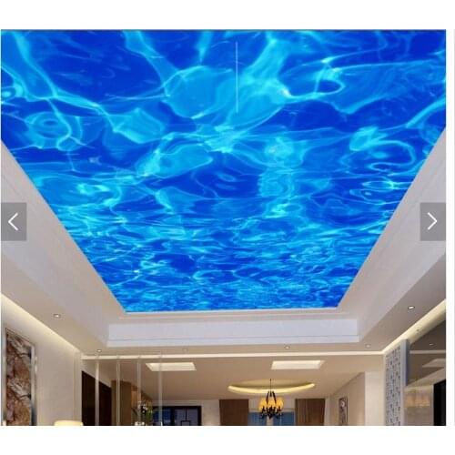 Custom 3d photo wallpaper 3d ceiling wallpaper murals Blue dream spray ceiling frescoes 3d room wallpaper