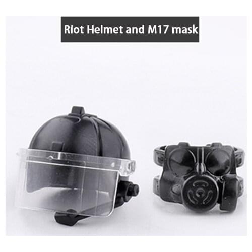 Building Blocks Police Figures Headwear Accessories SRG-9A3 Riot Helmet Mask Equipment MOC Spare Parts Toys
