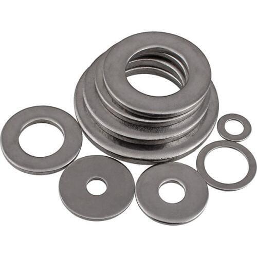 304 Stainless Steel 2# 304SS A2 M3-M20 Large Ultra Thin Plain Washers Metal Flat Ring Washer Thick 0.5mm 5Pcs/50Pcs *AT685-708